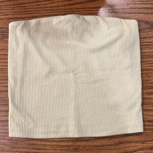 American Eagle Ribbed Top in Light Gray